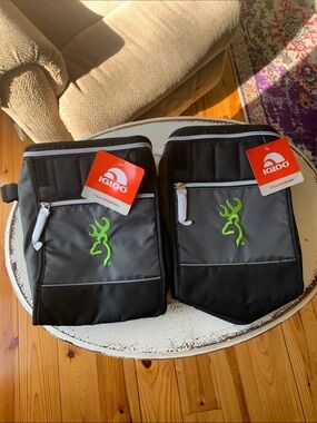 Two Igloo Insulated Cooler Bags with Browning Logo